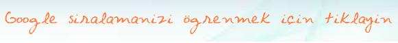 Google S�ralaman�z� ��renmek ��in T�klay�n